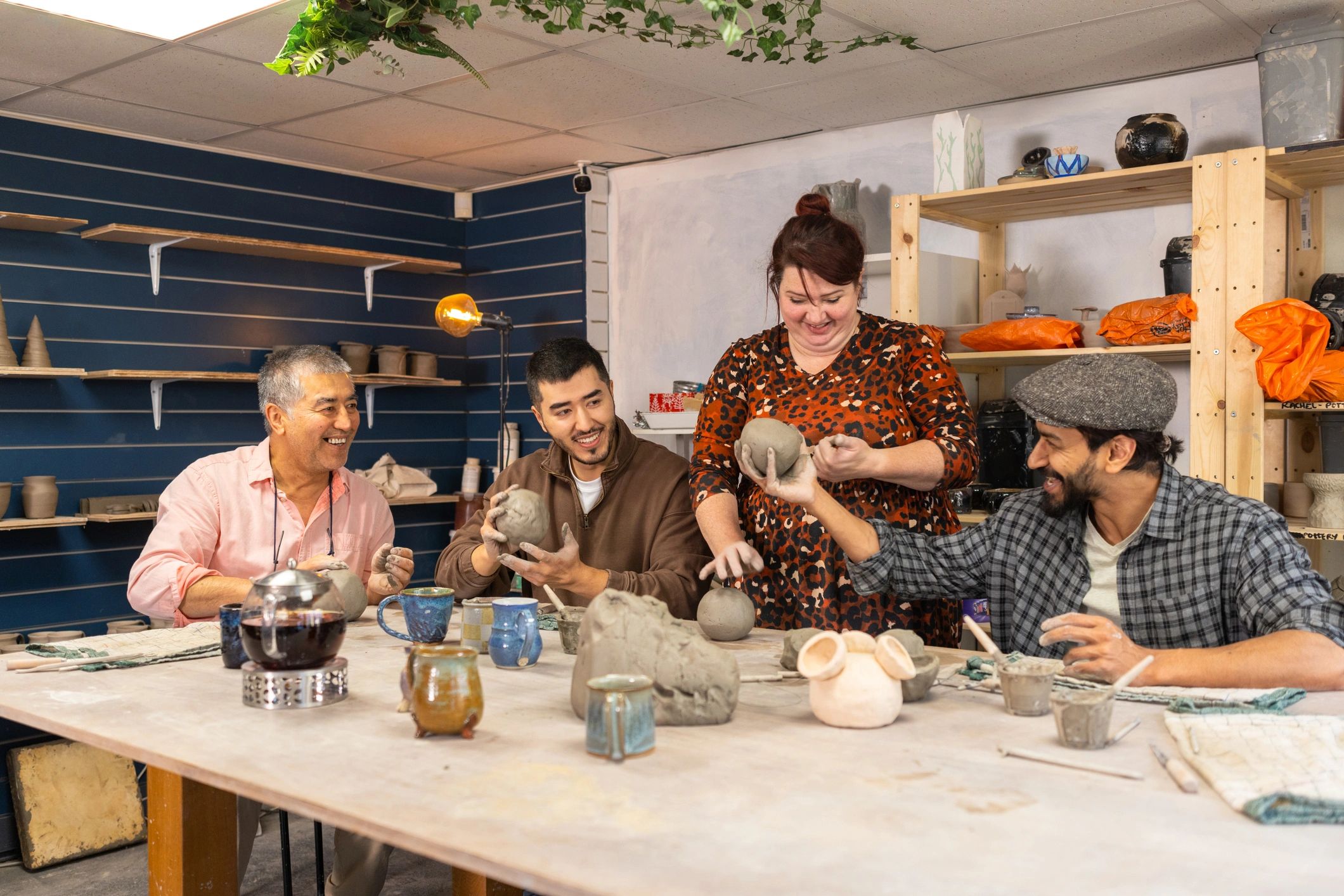 Guests enjoying a creative class together